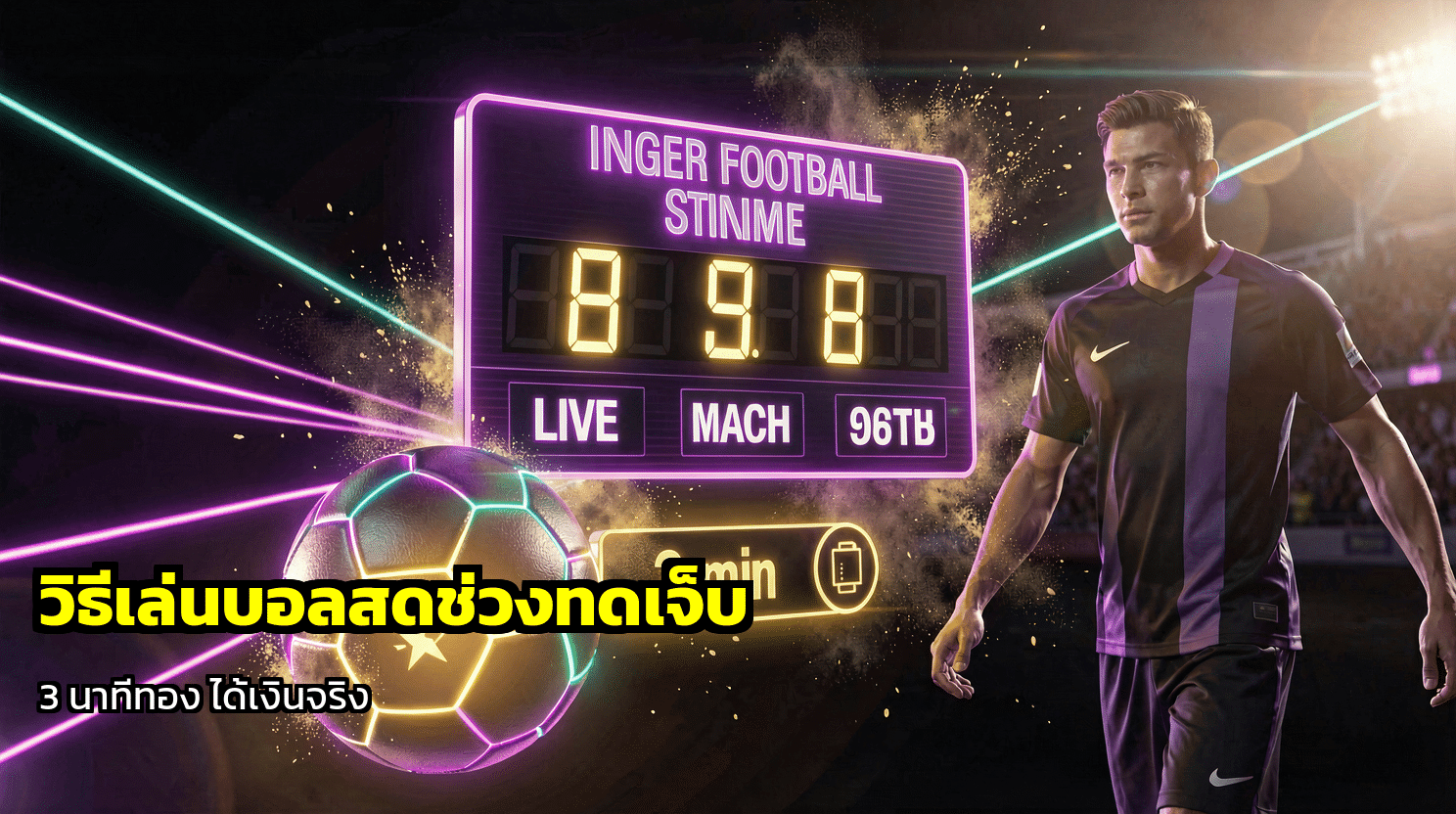 วิธีเล่นบอลสดช่วงทดเจ็บ
