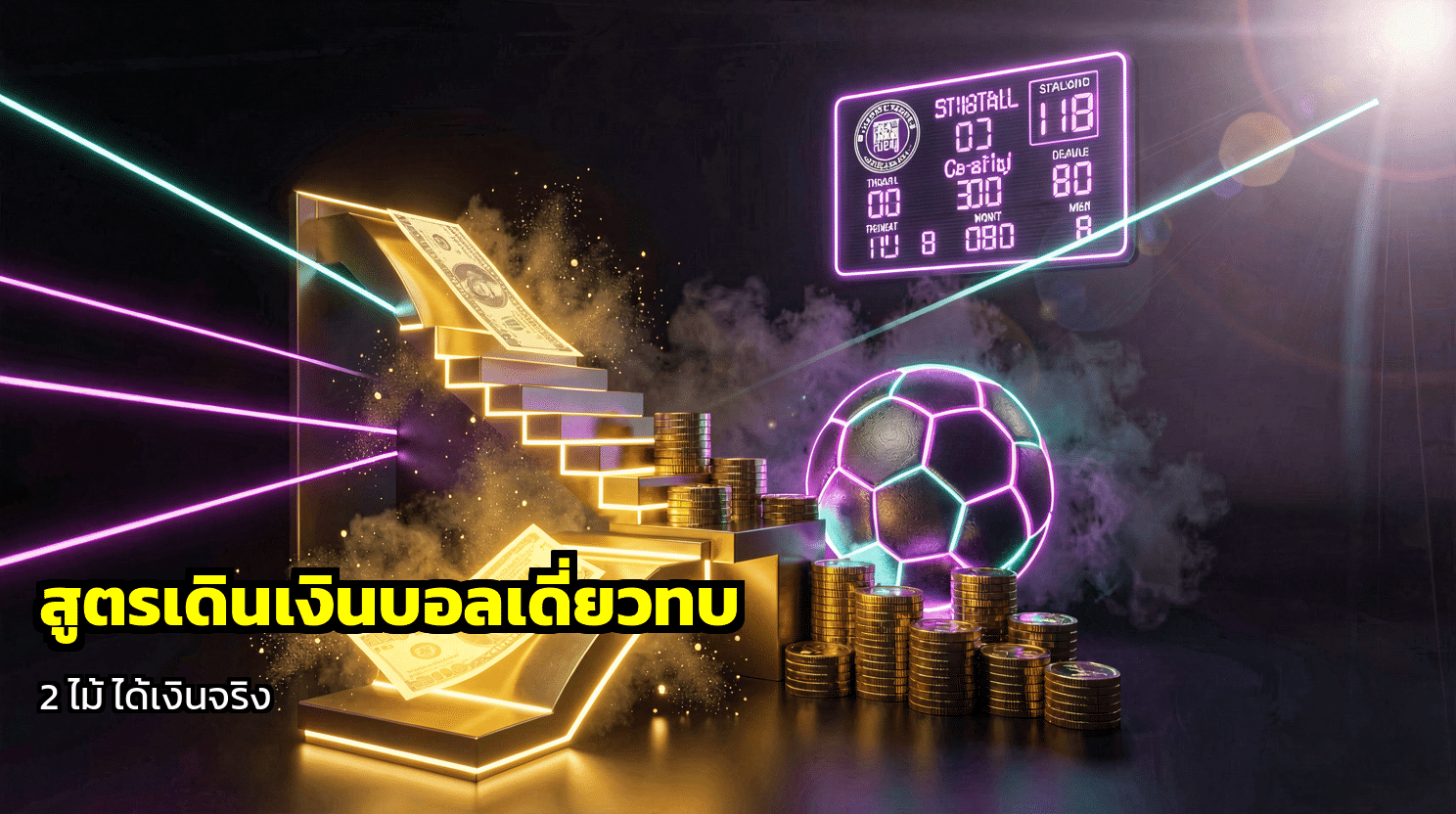สูตรเดินเงินบอลเดี่ยวทบ 2 ไม้